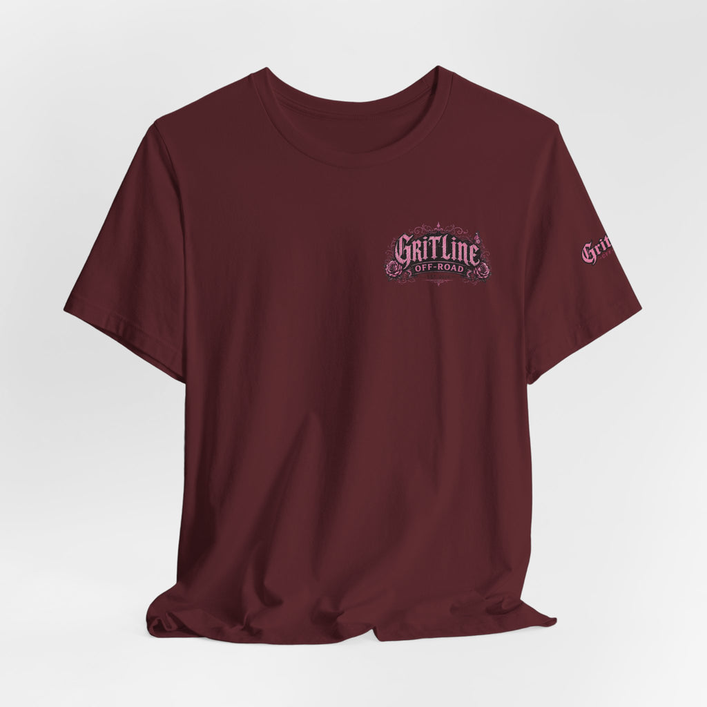 Off-Road Gritline Jeep Tee — Floral Adventure Graphic T-Shirt