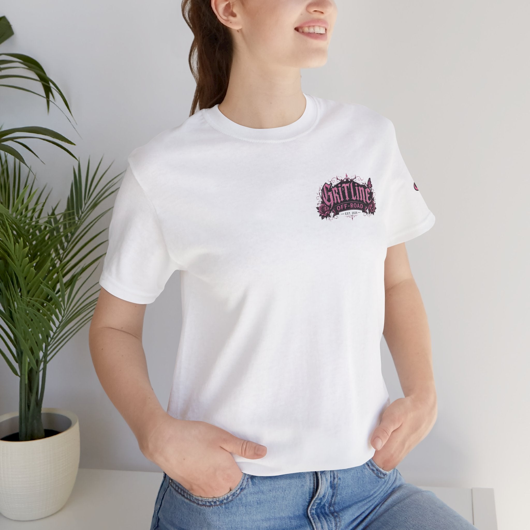 Off-Road Gritline Jeep Tee — Floral Adventure Graphic T-Shirt