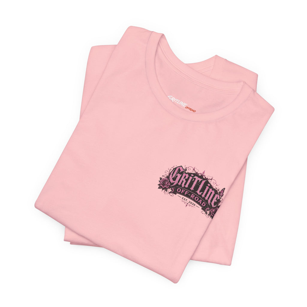 Off-Road Gritline Jeep Tee — Floral Adventure Graphic T-Shirt