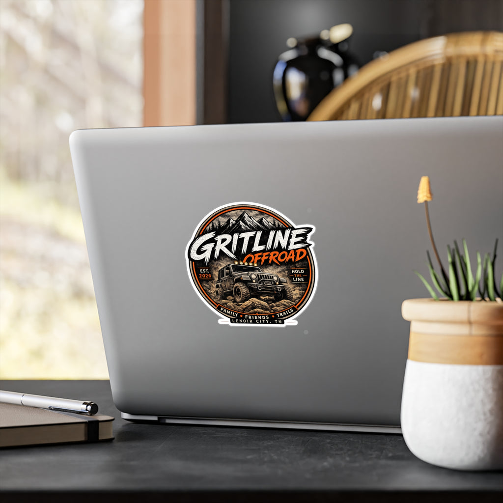 Gritline Offroad Vinyl Sticker — Jeep Adventure Kiss-Cut Decal