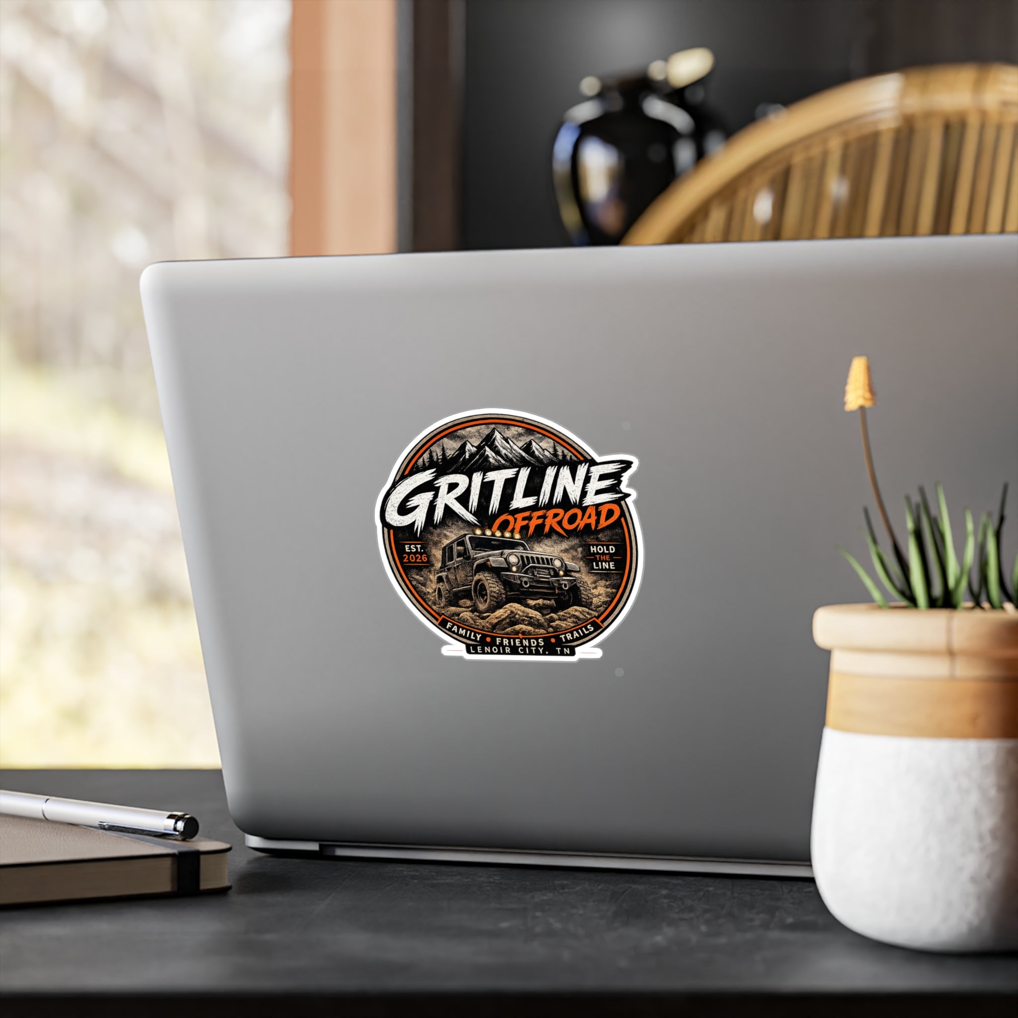 Gritline Offroad Vinyl Sticker — Jeep Adventure Kiss-Cut Decal