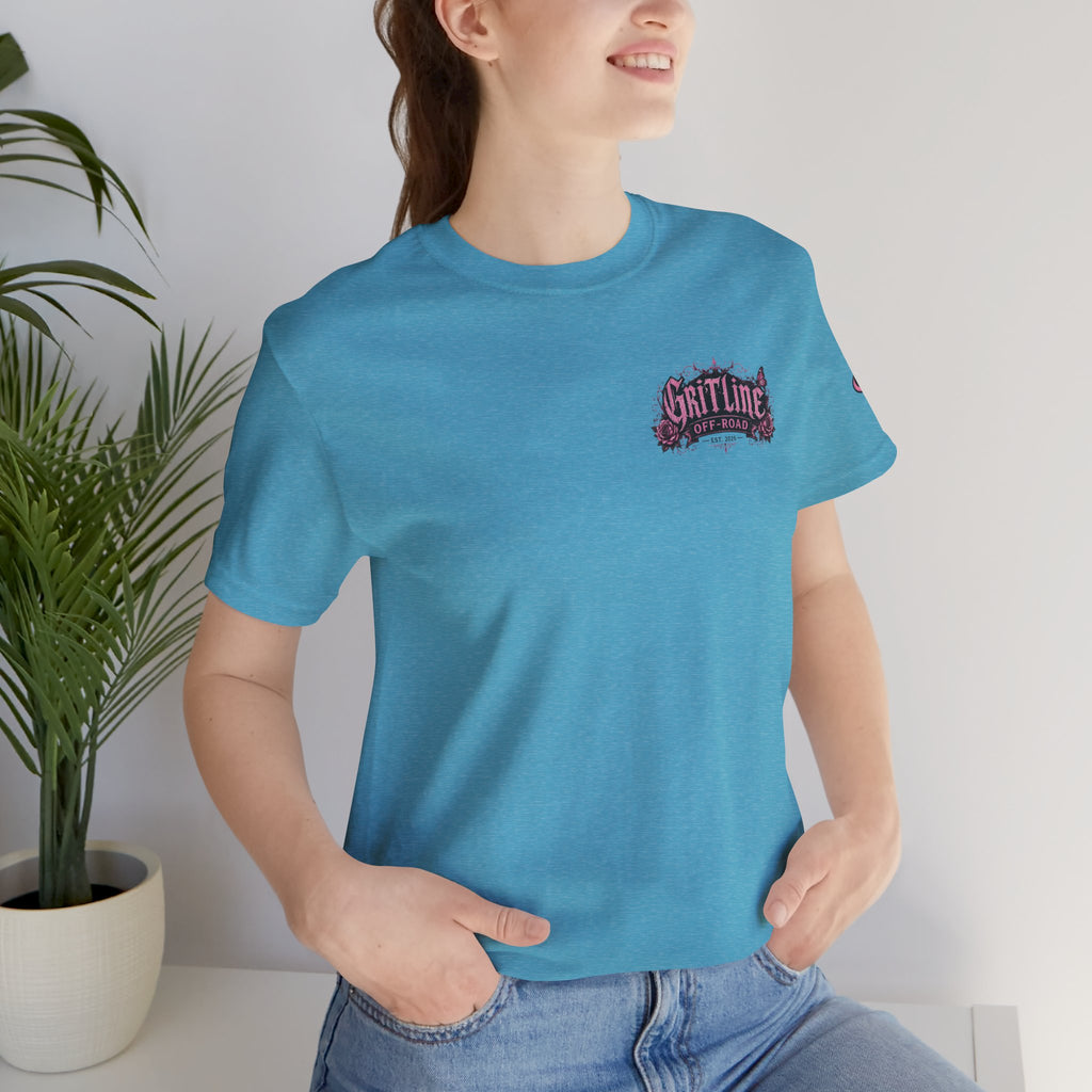 Off-Road Gritline Jeep Tee — Floral Adventure Graphic T-Shirt