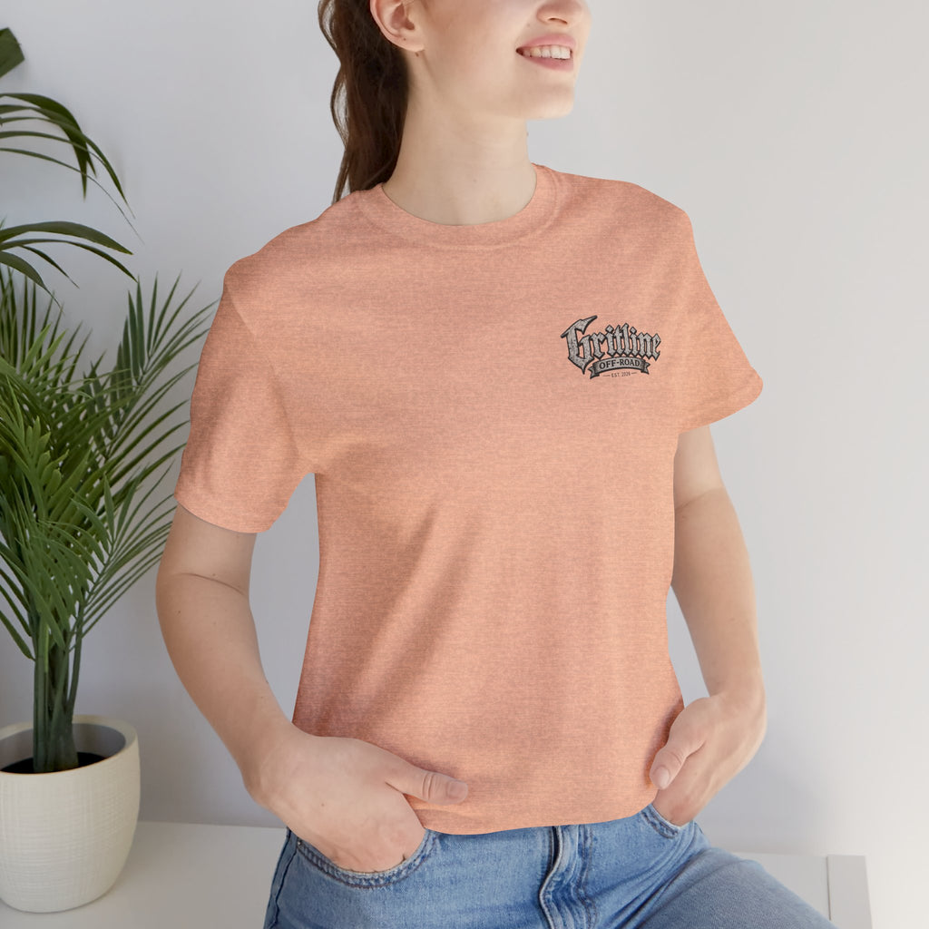Off-Road Gritline Graphic Tee — "Gritline Off-Road" Skull & Jeep Shirt