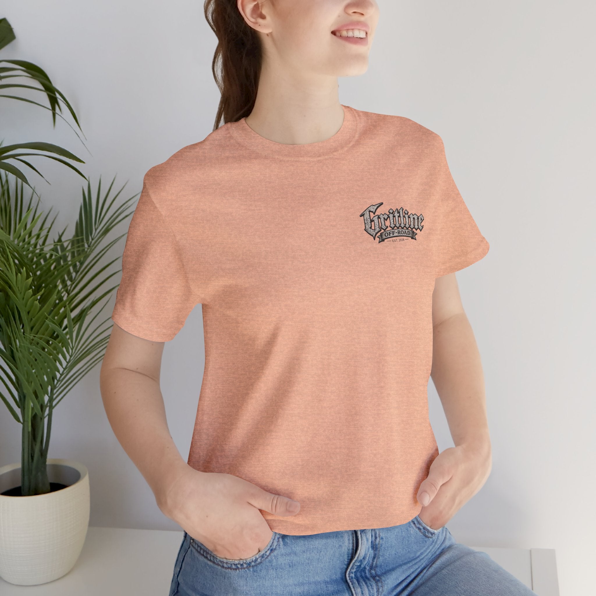 Off-Road Gritline Graphic Tee — "Gritline Off-Road" Skull & Jeep Shirt