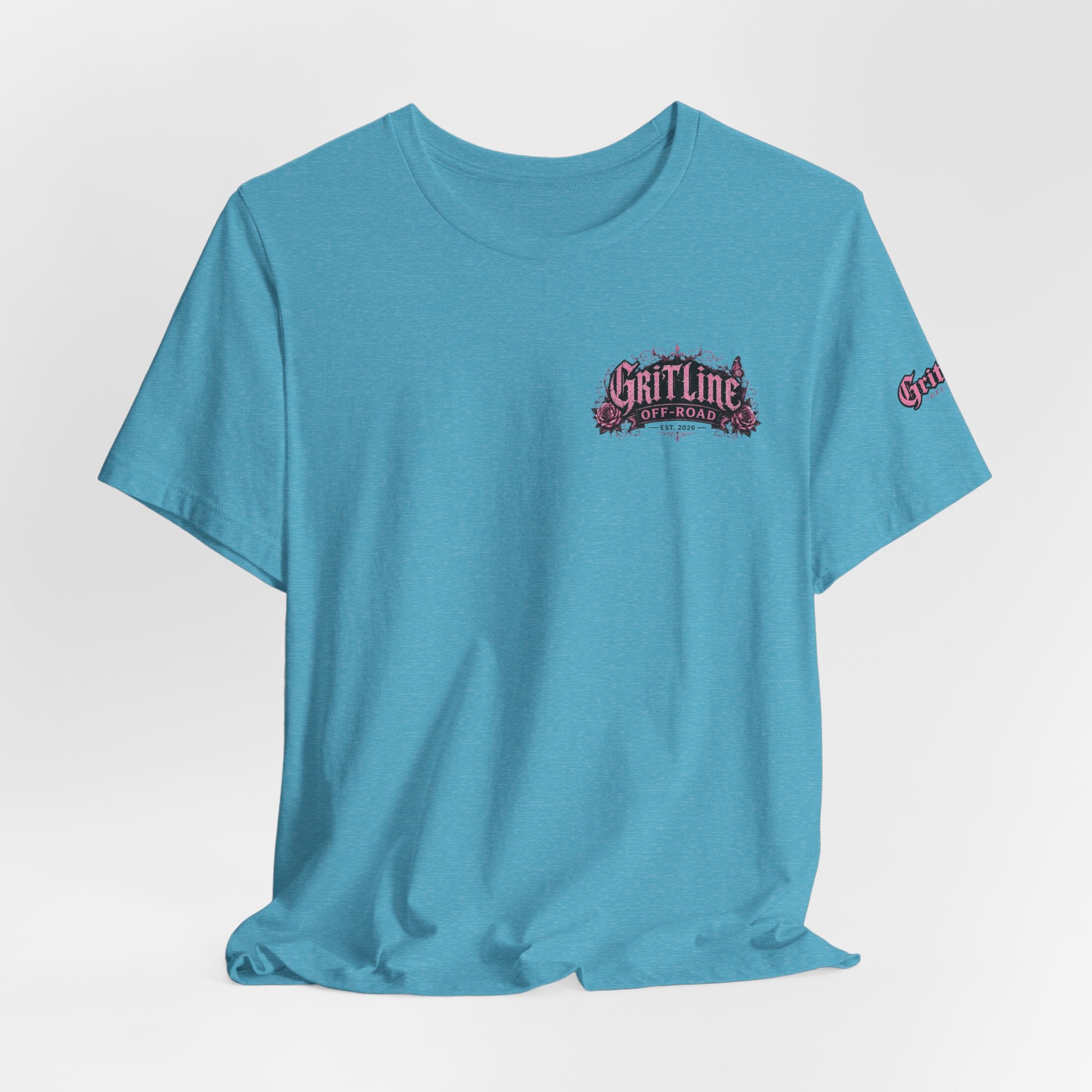 Off-Road Gritline Jeep Tee — Floral Adventure Graphic T-Shirt