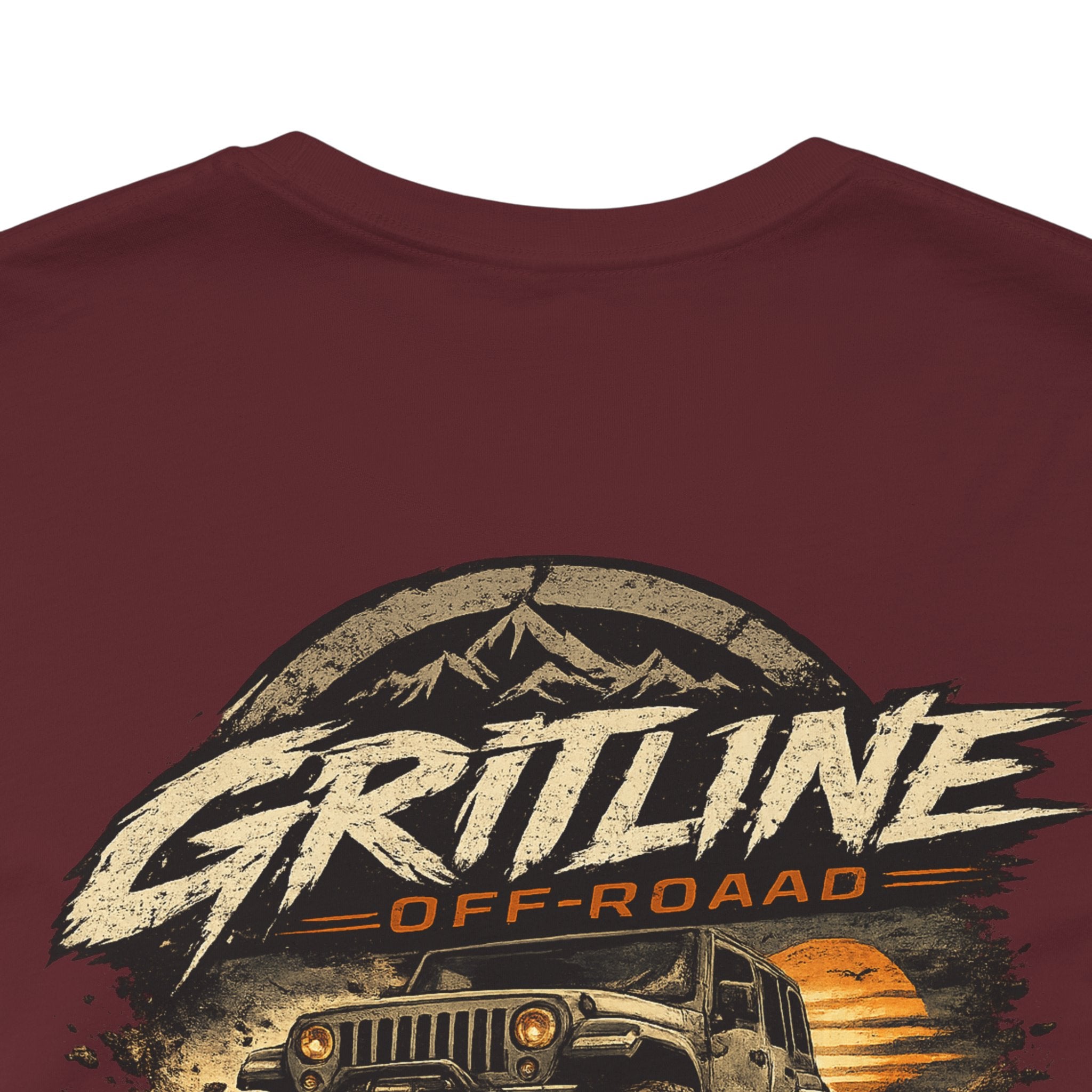 Off-Road Adventure Tee — "Gritline" Jeep Mountain Graphic