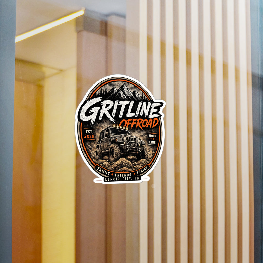 Gritline Offroad Vinyl Sticker — Jeep Adventure Kiss-Cut Decal