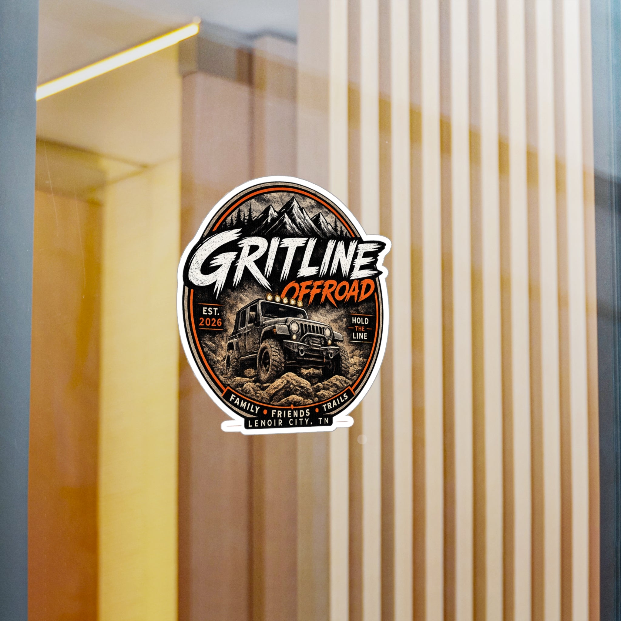 Gritline Offroad Vinyl Sticker — Jeep Adventure Kiss-Cut Decal