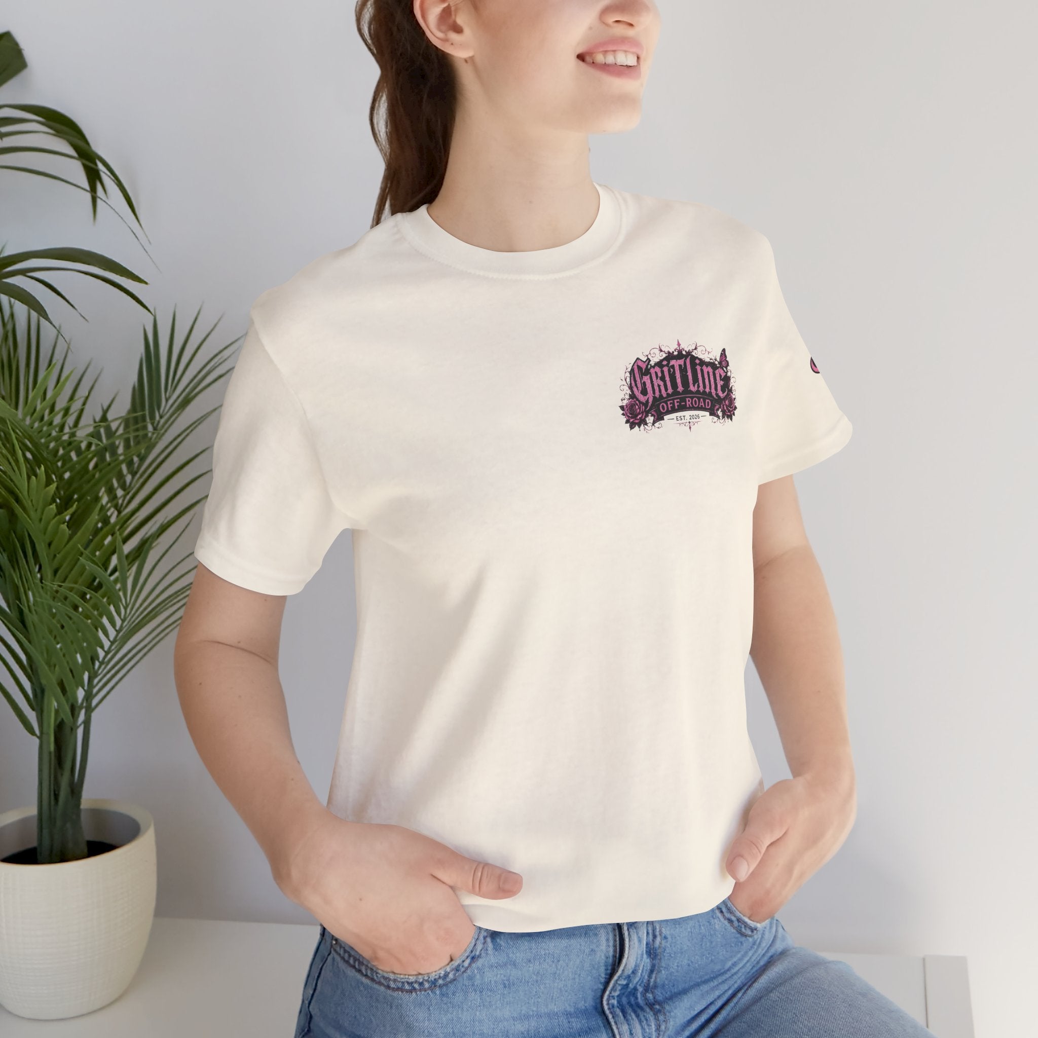 Off-Road Gritline Jeep Tee — Floral Adventure Graphic T-Shirt
