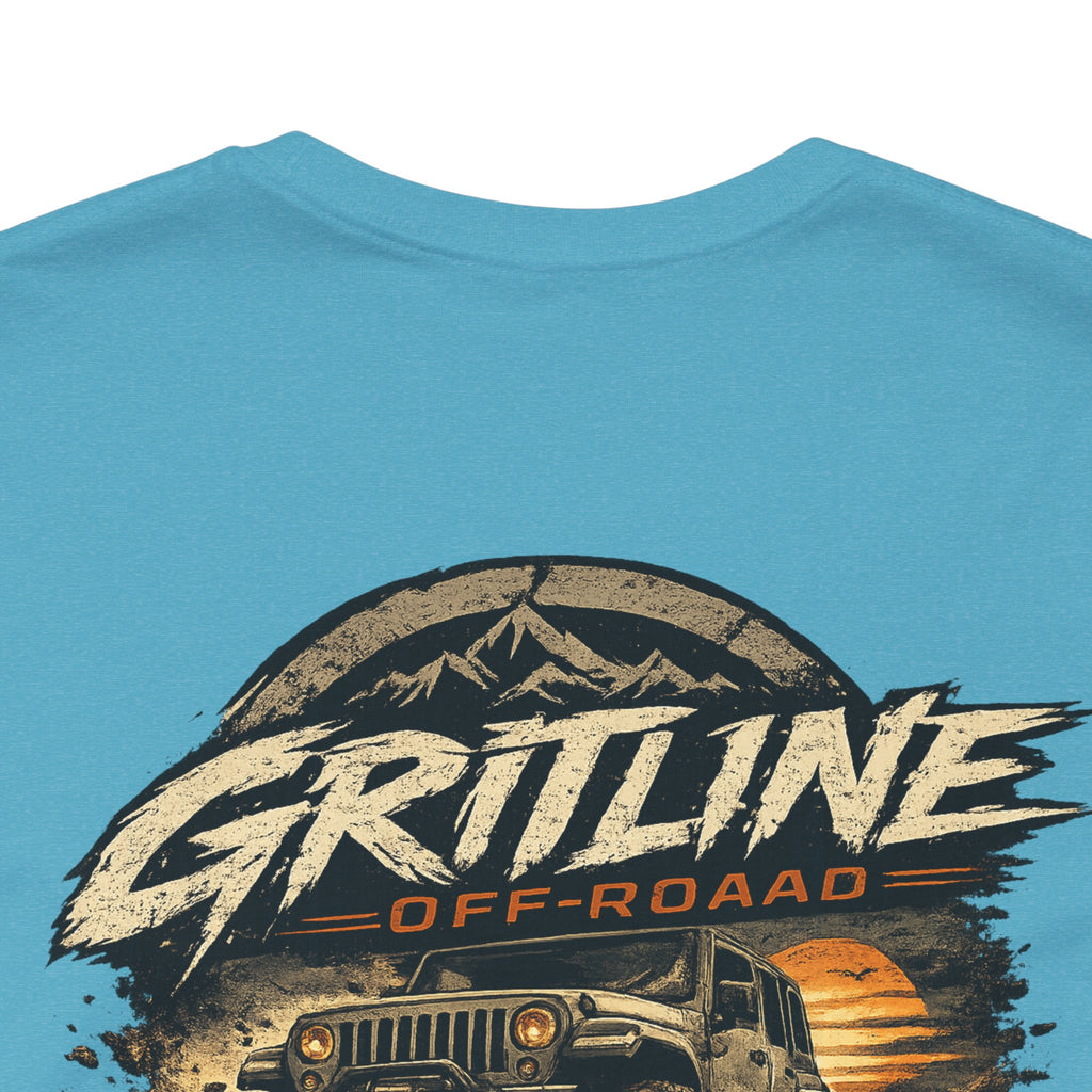 Off-Road Adventure Tee — "Gritline" Jeep Mountain Graphic