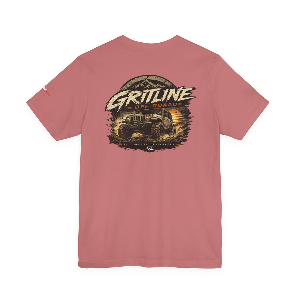 Off-Road Adventure Tee — "Gritline" Jeep Mountain Graphic