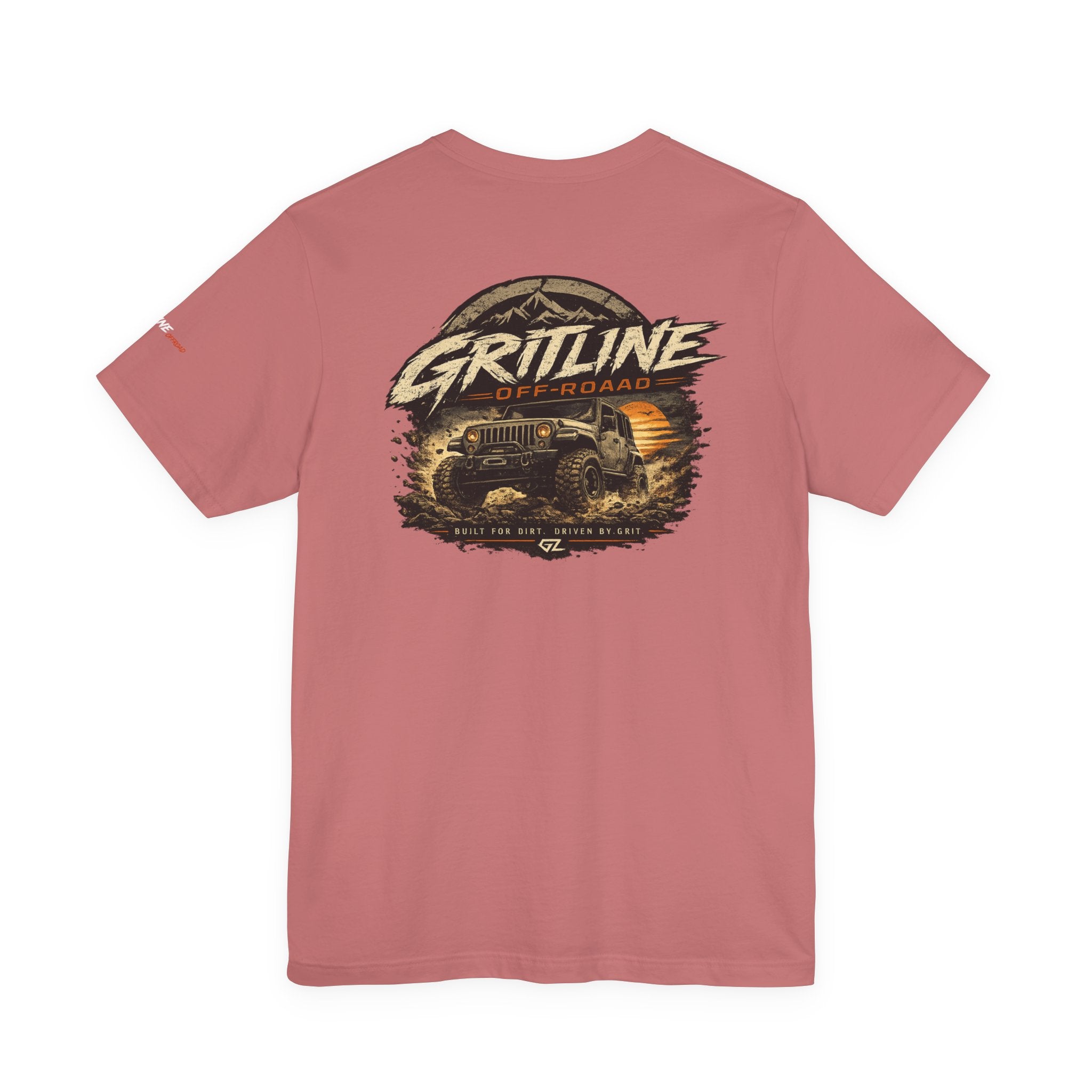 Off-Road Adventure Tee — "Gritline" Jeep Mountain Graphic