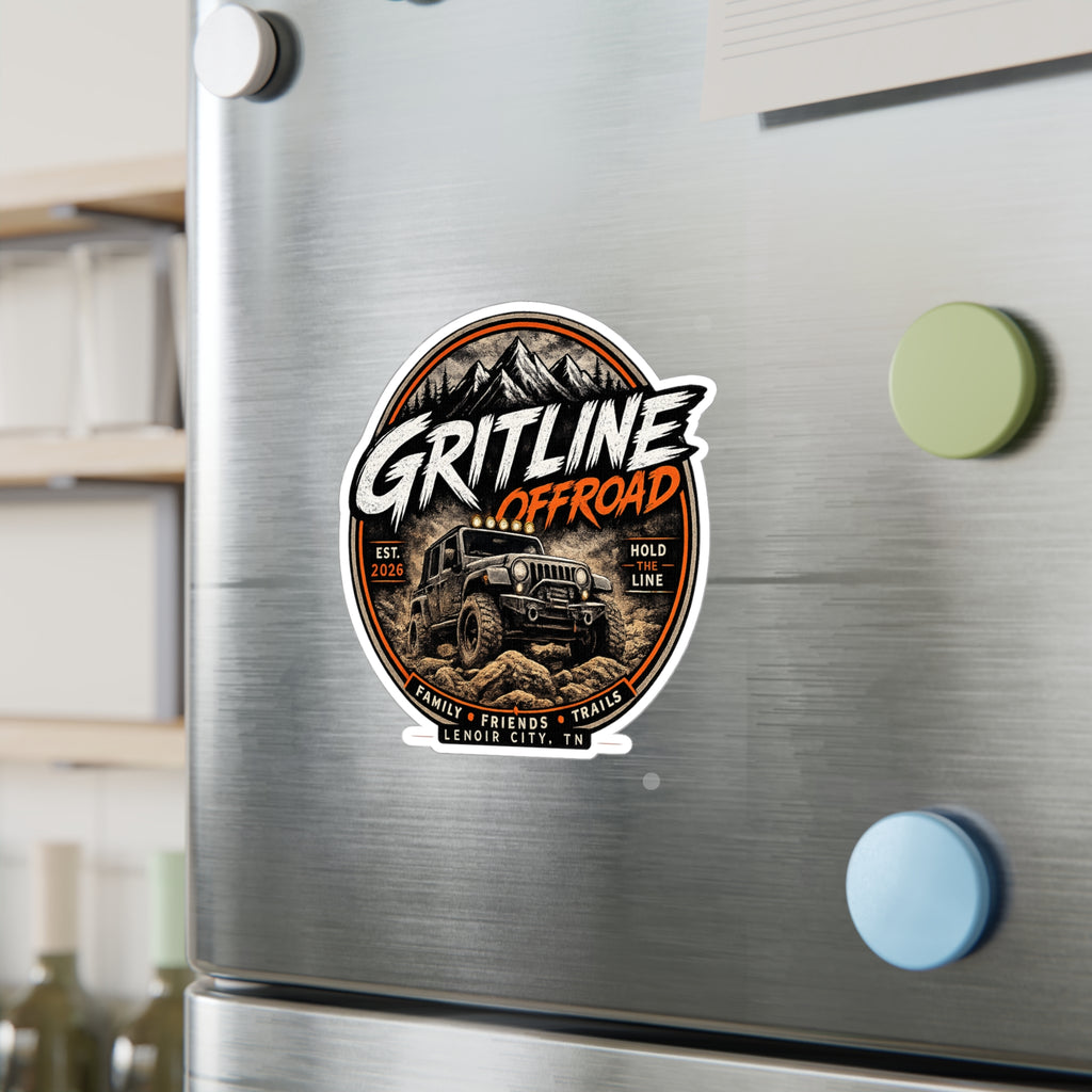 Gritline Offroad Vinyl Sticker — Jeep Adventure Kiss-Cut Decal