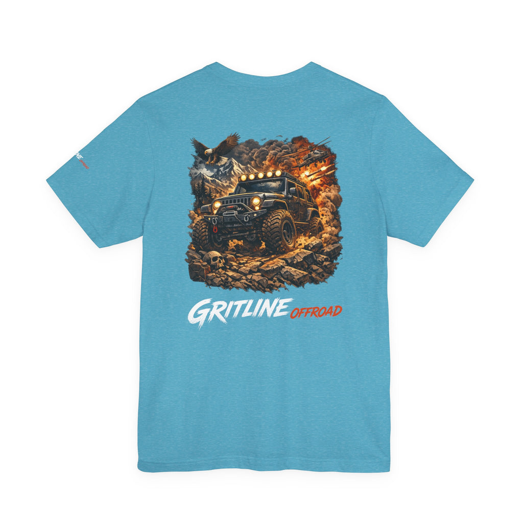 Offroad Jeep T-Shirt — "Gritline Offroad" Rugged Adventure Tee