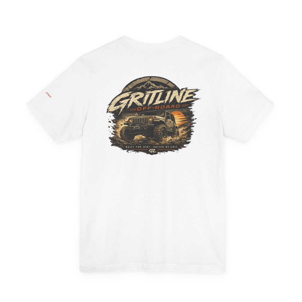 Off-Road Adventure Tee — "Gritline" Jeep Mountain Graphic