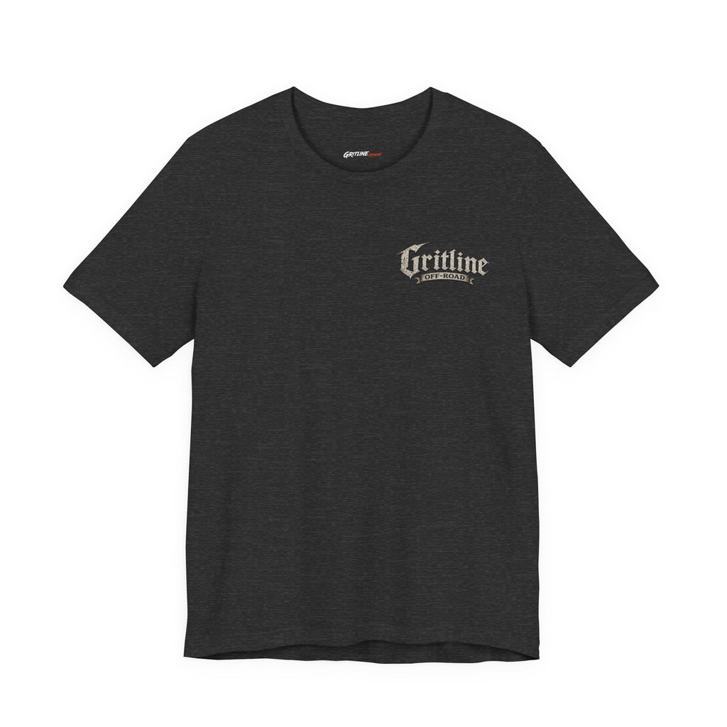 Off-Road Gritline Graphic Tee — "Gritline Off-Road" Skull & Jeep Shirt
