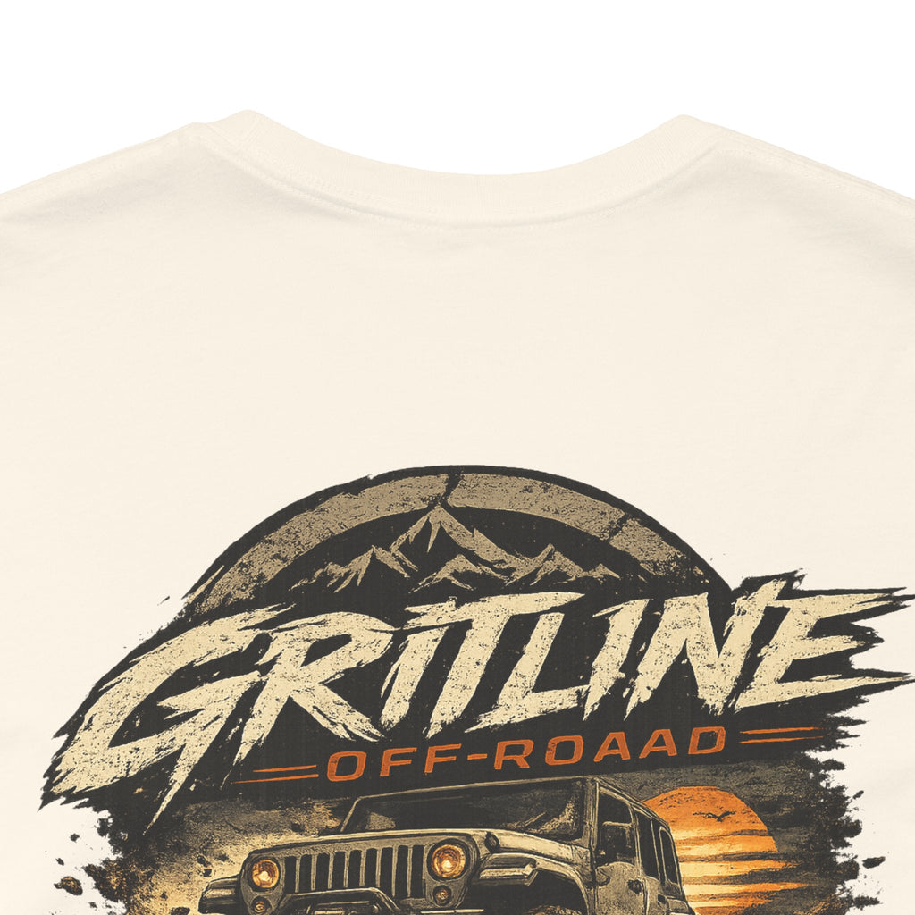 Off-Road Adventure Tee — "Gritline" Jeep Mountain Graphic