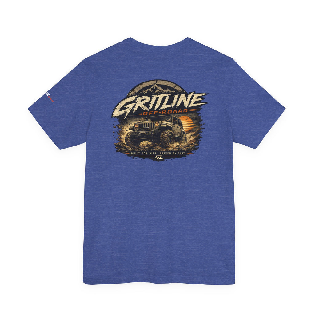 Off-Road Adventure Tee — "Gritline" Jeep Mountain Graphic