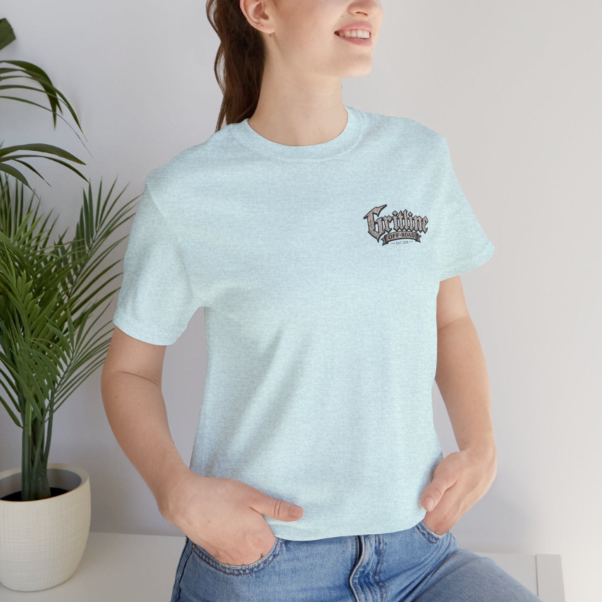 Off-Road Gritline Graphic Tee — "Gritline Off-Road" Skull & Jeep Shirt