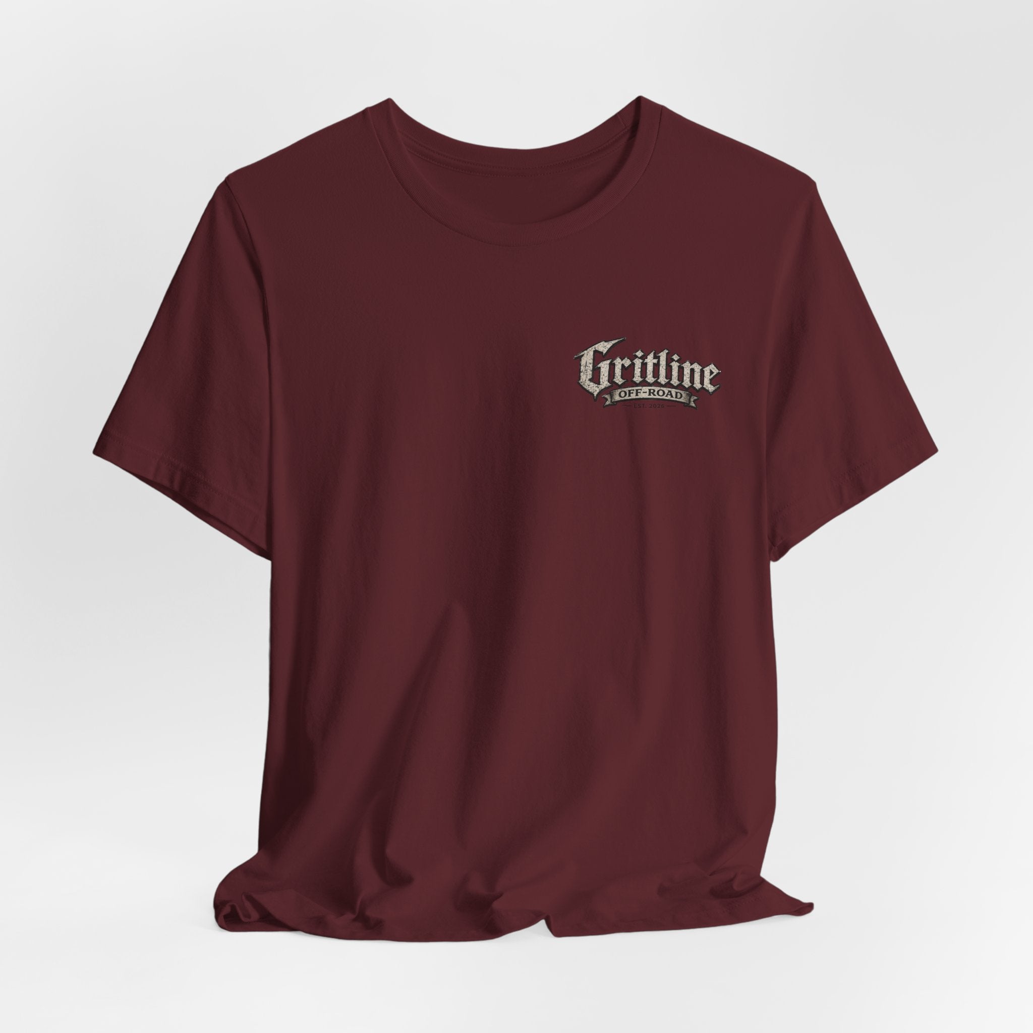 Off-Road Gritline Graphic Tee — "Gritline Off-Road" Skull & Jeep Shirt