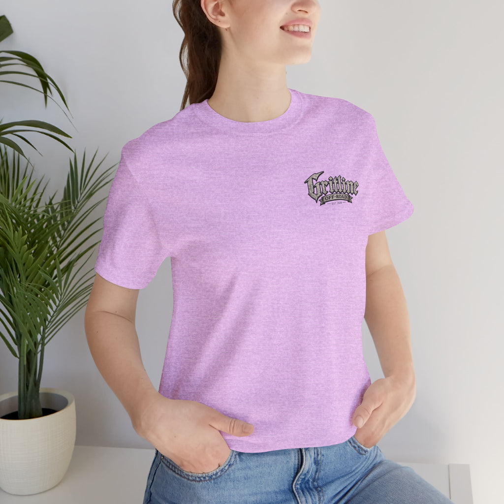 Off-Road Gritline Graphic Tee — "Gritline Off-Road" Skull & Jeep Shirt