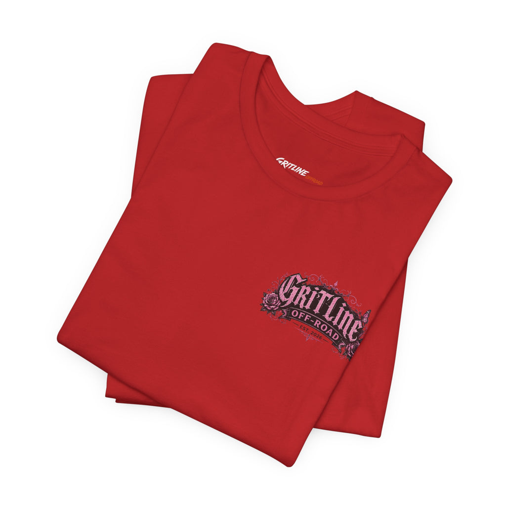 Off-Road Gritline Jeep Tee — Floral Adventure Graphic T-Shirt