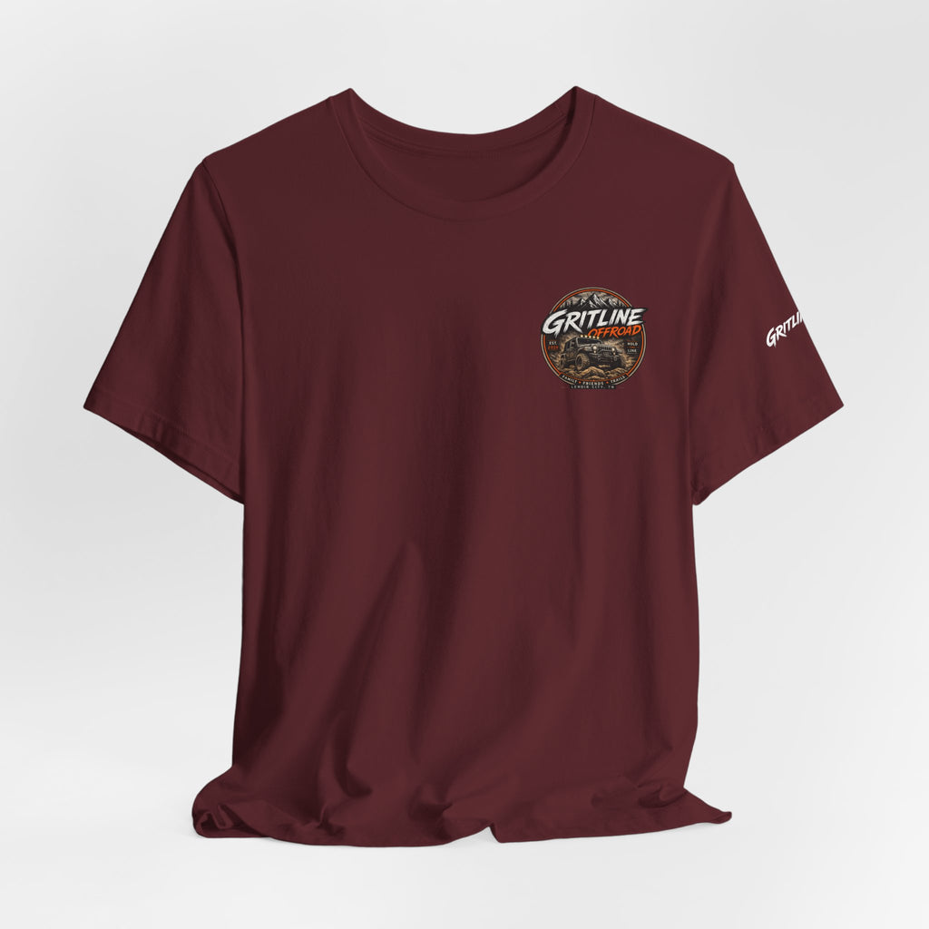 Offroad Jeep T-Shirt — "Gritline Offroad" Rugged Adventure Tee