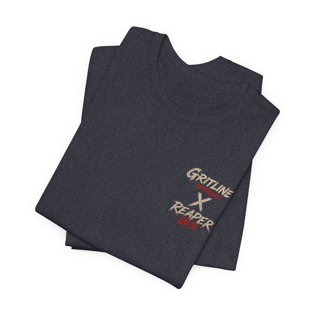 Grim Reaper American Flag T-Shirt — Patriot Skull Tee