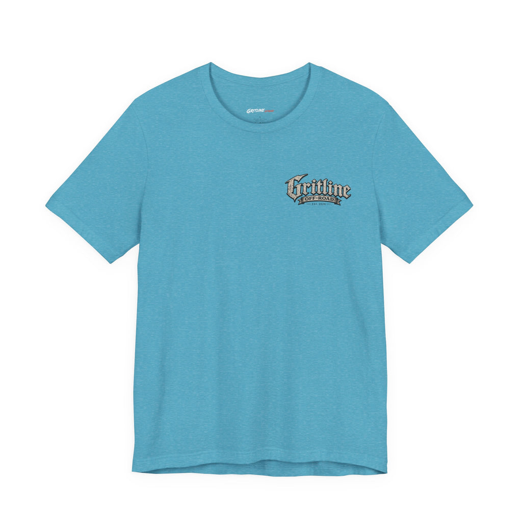 Off-Road Gritline Graphic Tee — "Gritline Off-Road" Skull & Jeep Shirt