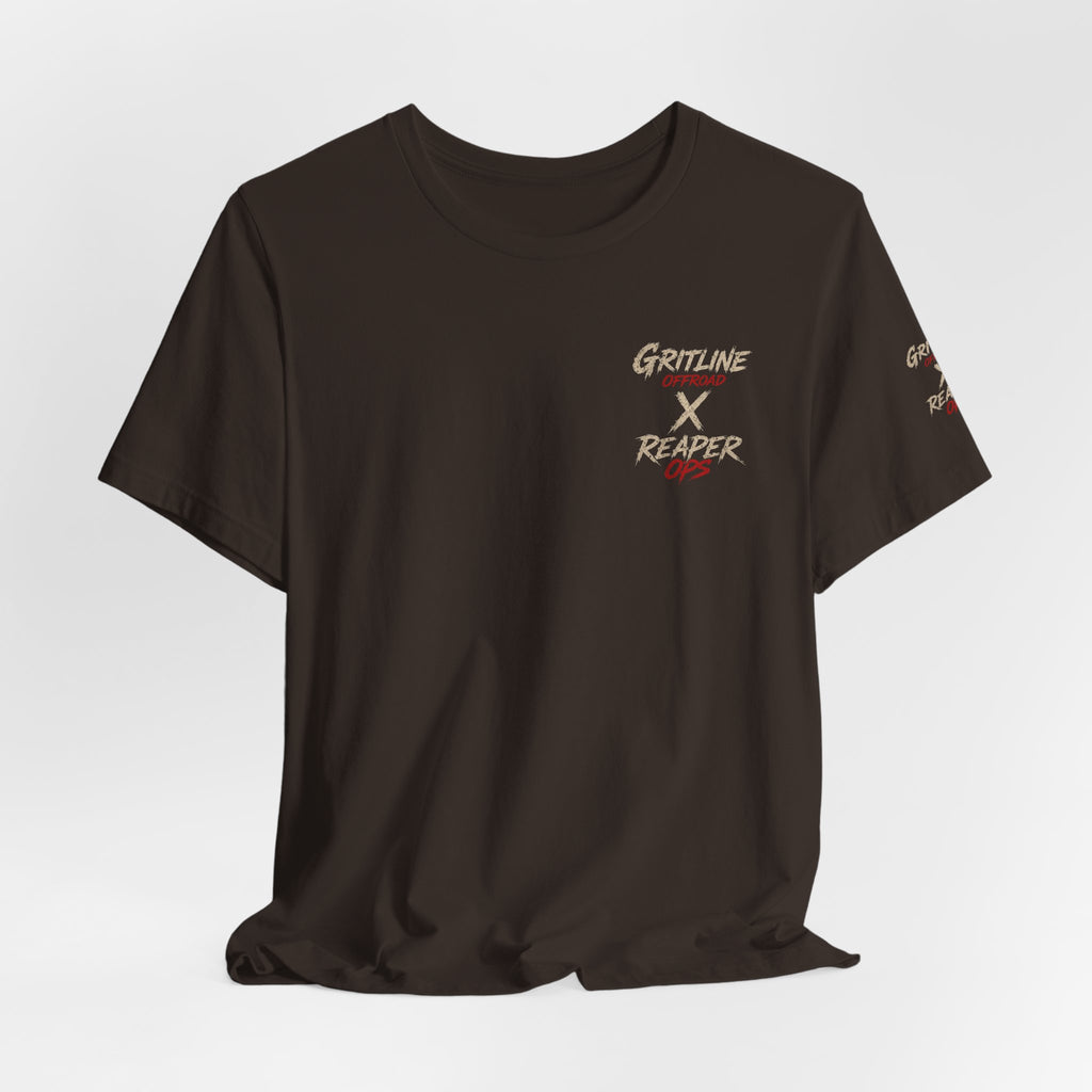 Grim Reaper American Flag T-Shirt — Patriot Skull Tee