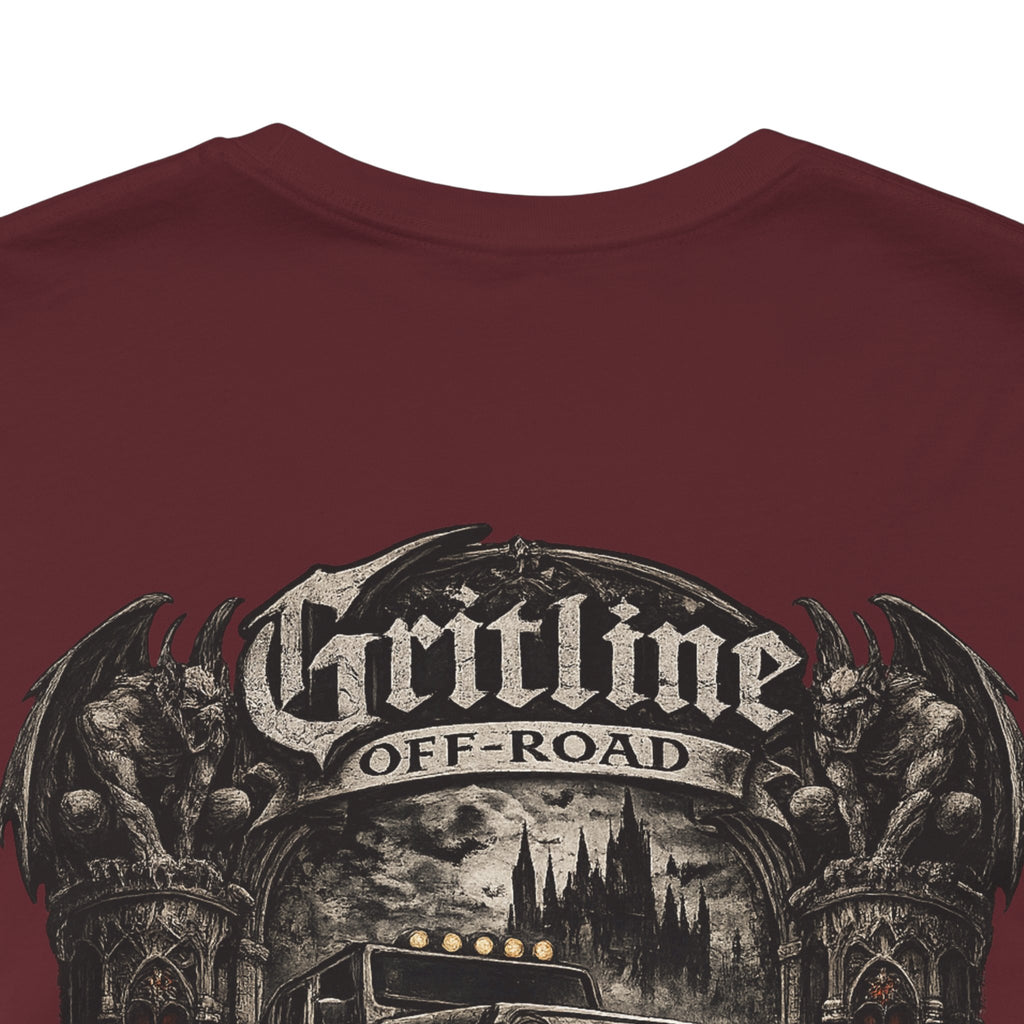 Off-Road Gritline Graphic Tee — "Gritline Off-Road" Skull & Jeep Shirt