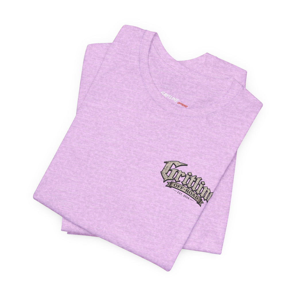 Off-Road Gritline Graphic Tee — "Gritline Off-Road" Skull & Jeep Shirt
