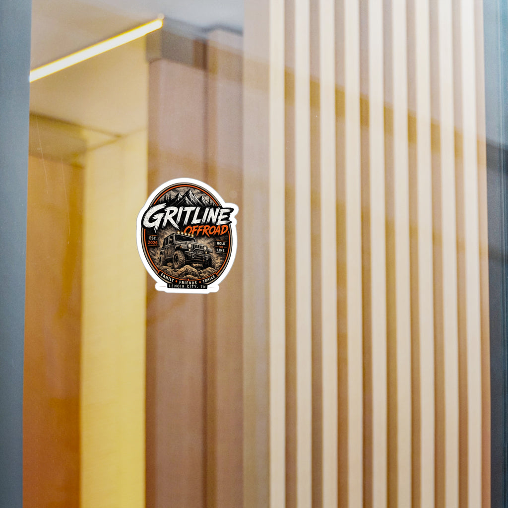 Gritline Offroad Vinyl Sticker — Jeep Adventure Kiss-Cut Decal