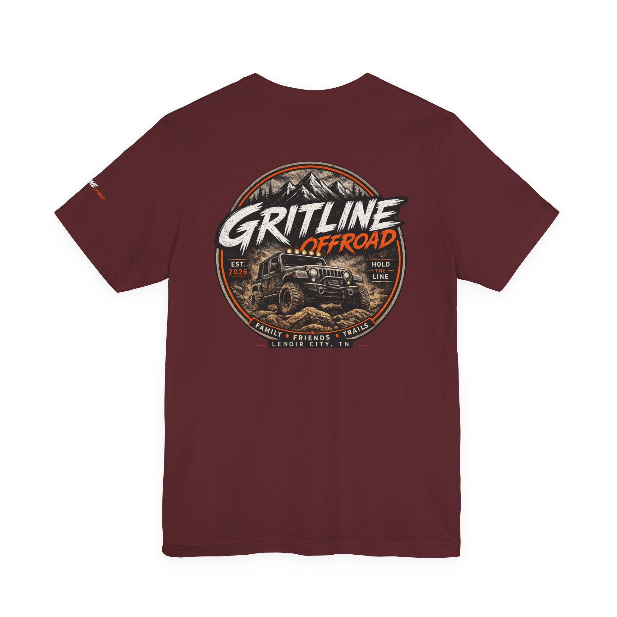 Gritline Offroad Jeep T‑Shirt — Adventure 4x4 Truck Trail Tee