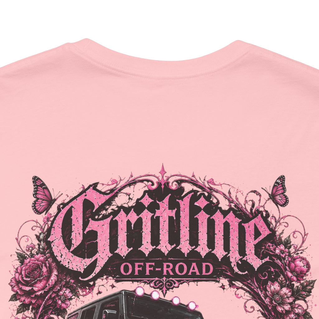 Off-Road Gritline Jeep Tee — Floral Adventure Graphic T-Shirt
