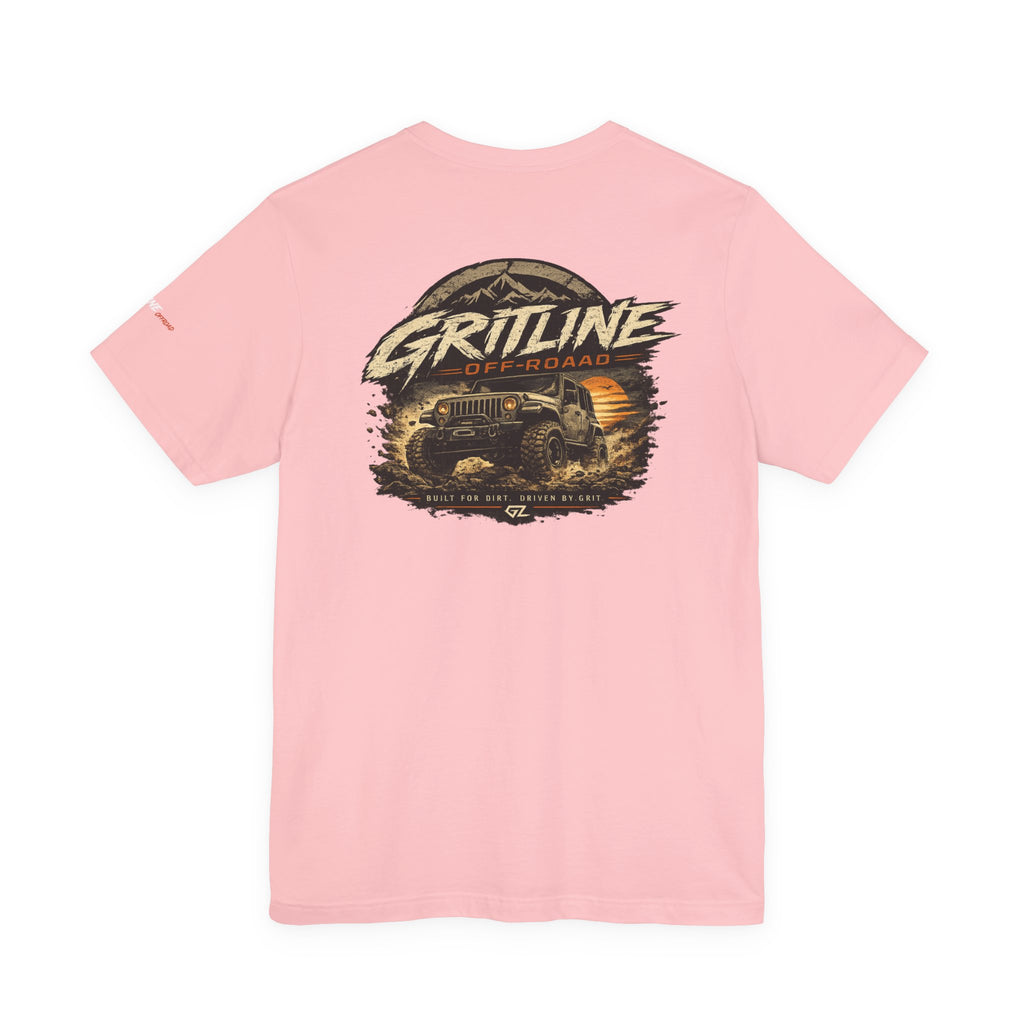 Off-Road Adventure Tee — "Gritline" Jeep Mountain Graphic
