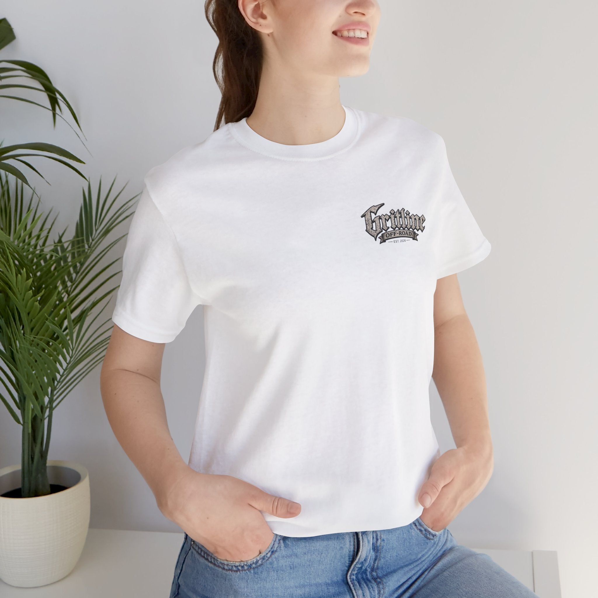 Off-Road Gritline Graphic Tee — "Gritline Off-Road" Skull & Jeep Shirt