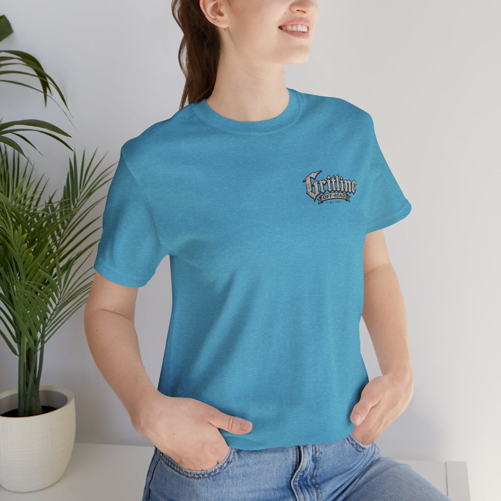 Off-Road Gritline Graphic Tee — "Gritline Off-Road" Skull & Jeep Shirt