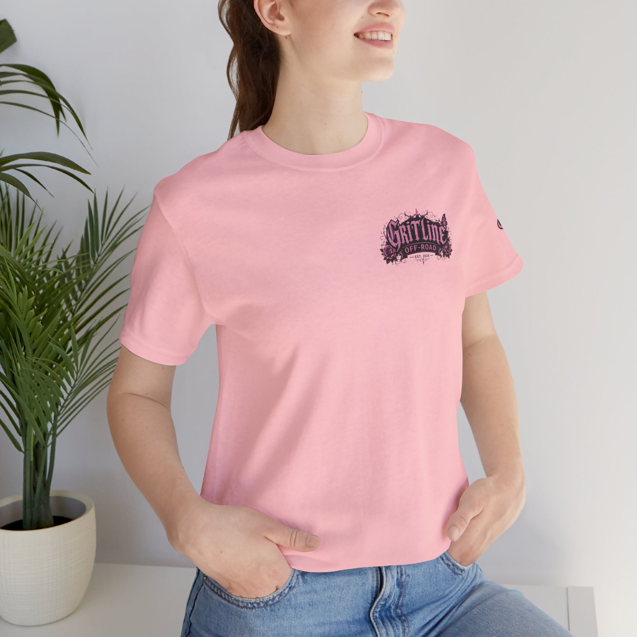 Off-Road Gritline Jeep Tee — Floral Adventure Graphic T-Shirt
