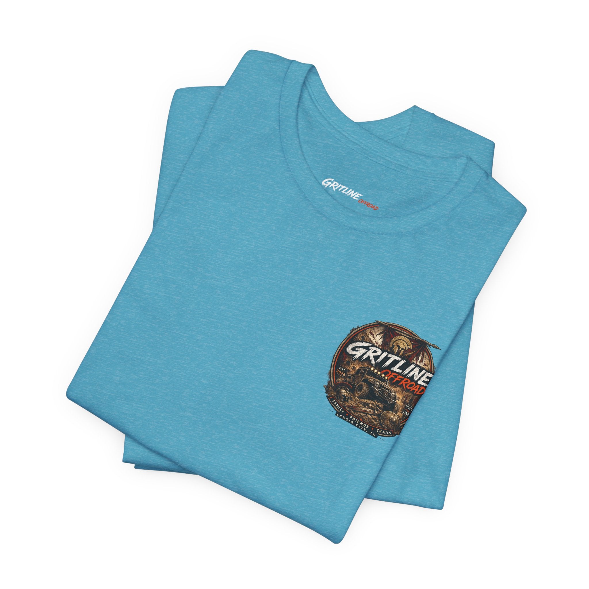 Offroad Jeep Graphic Tee — "Gritline Offroad" Adventure T-Shirt