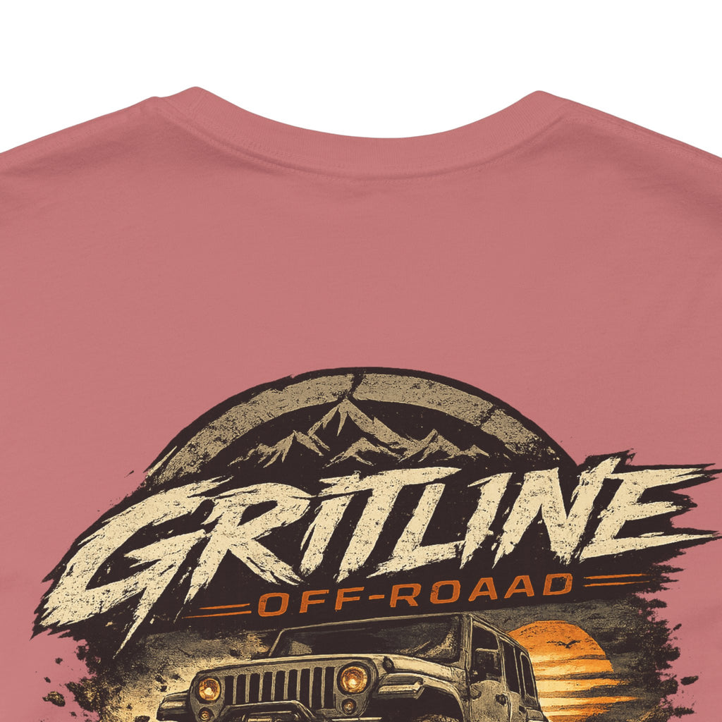 Off-Road Adventure Tee — "Gritline" Jeep Mountain Graphic