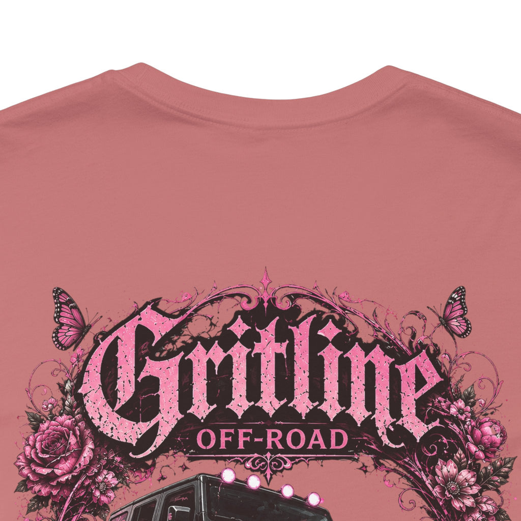 Off-Road Gritline Jeep Tee — Floral Adventure Graphic T-Shirt