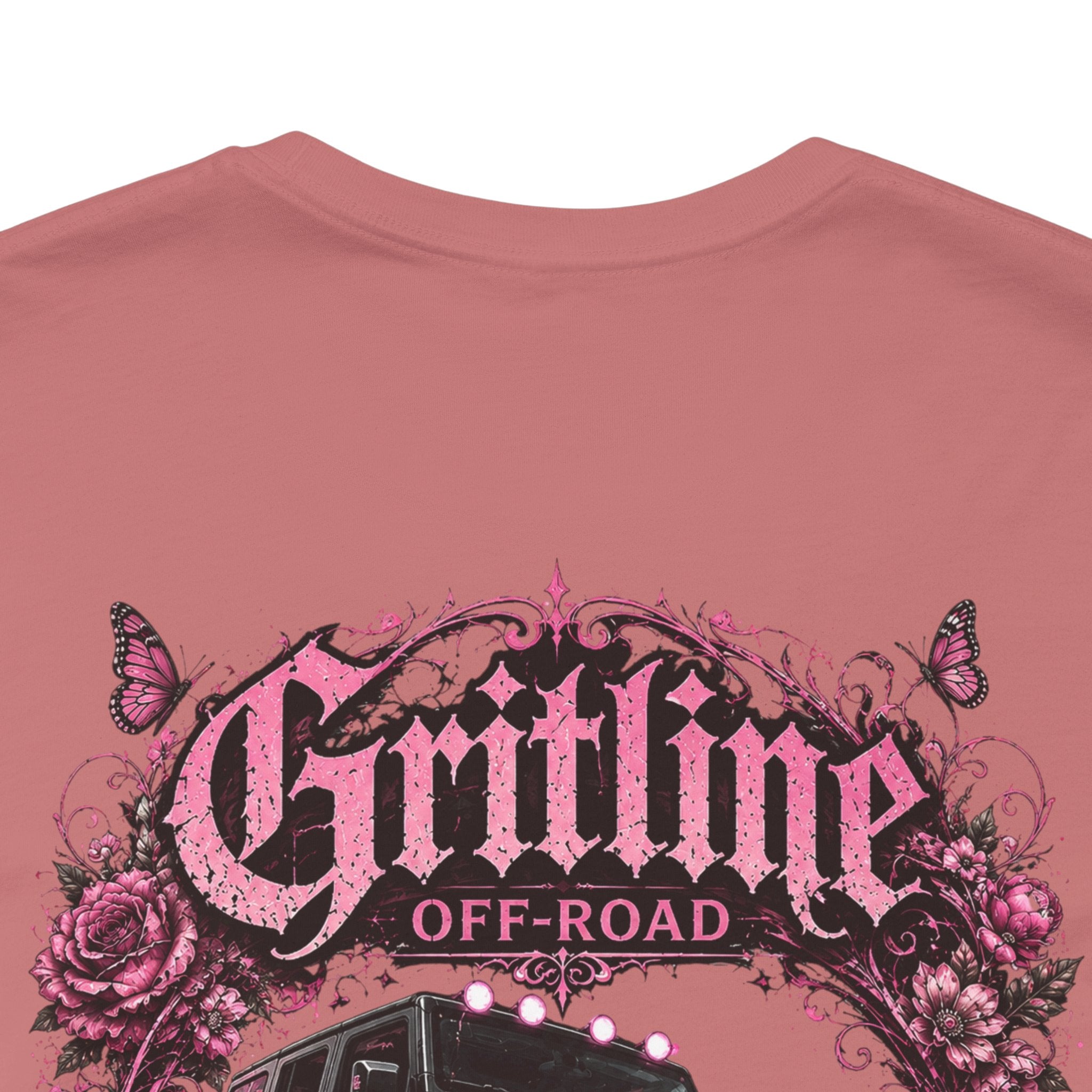 Off-Road Gritline Jeep Tee — Floral Adventure Graphic T-Shirt