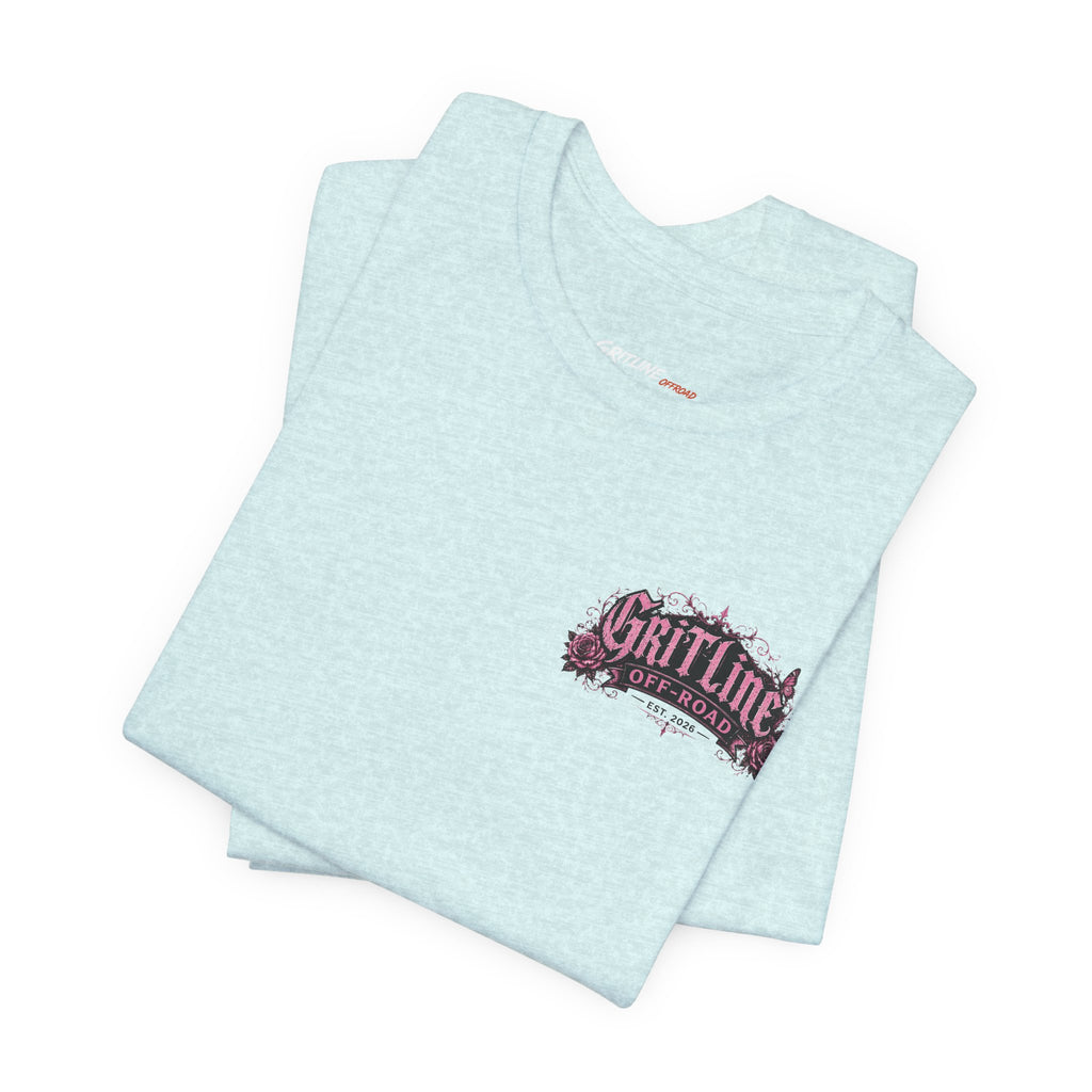 Off-Road Gritline Jeep Tee — Floral Adventure Graphic T-Shirt