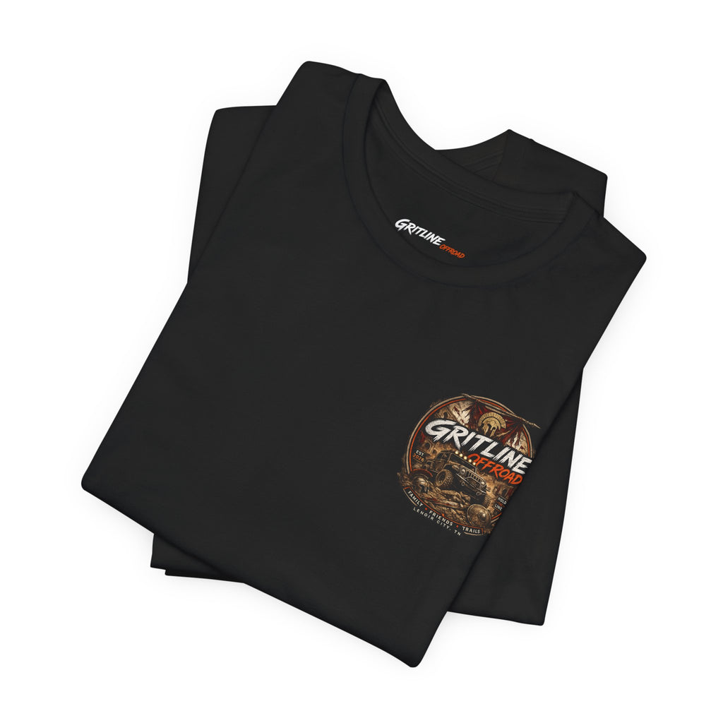 Offroad Jeep Graphic Tee — "Gritline Offroad" Adventure T-Shirt
