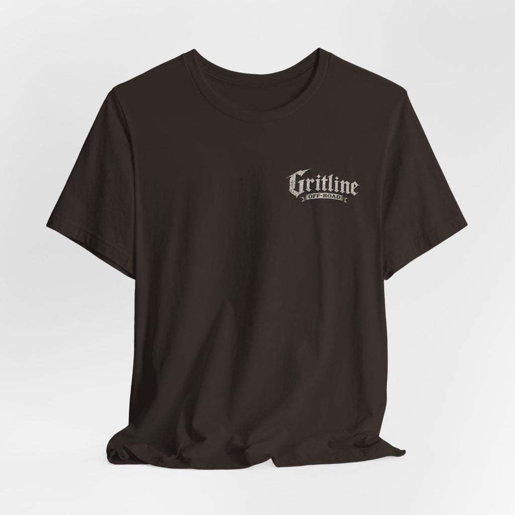 Off-Road Gritline Graphic Tee — "Gritline Off-Road" Skull & Jeep Shirt