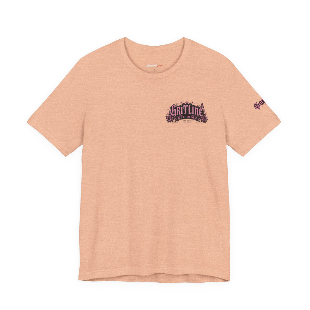 Off-Road Gritline Jeep Tee — Floral Adventure Graphic T-Shirt