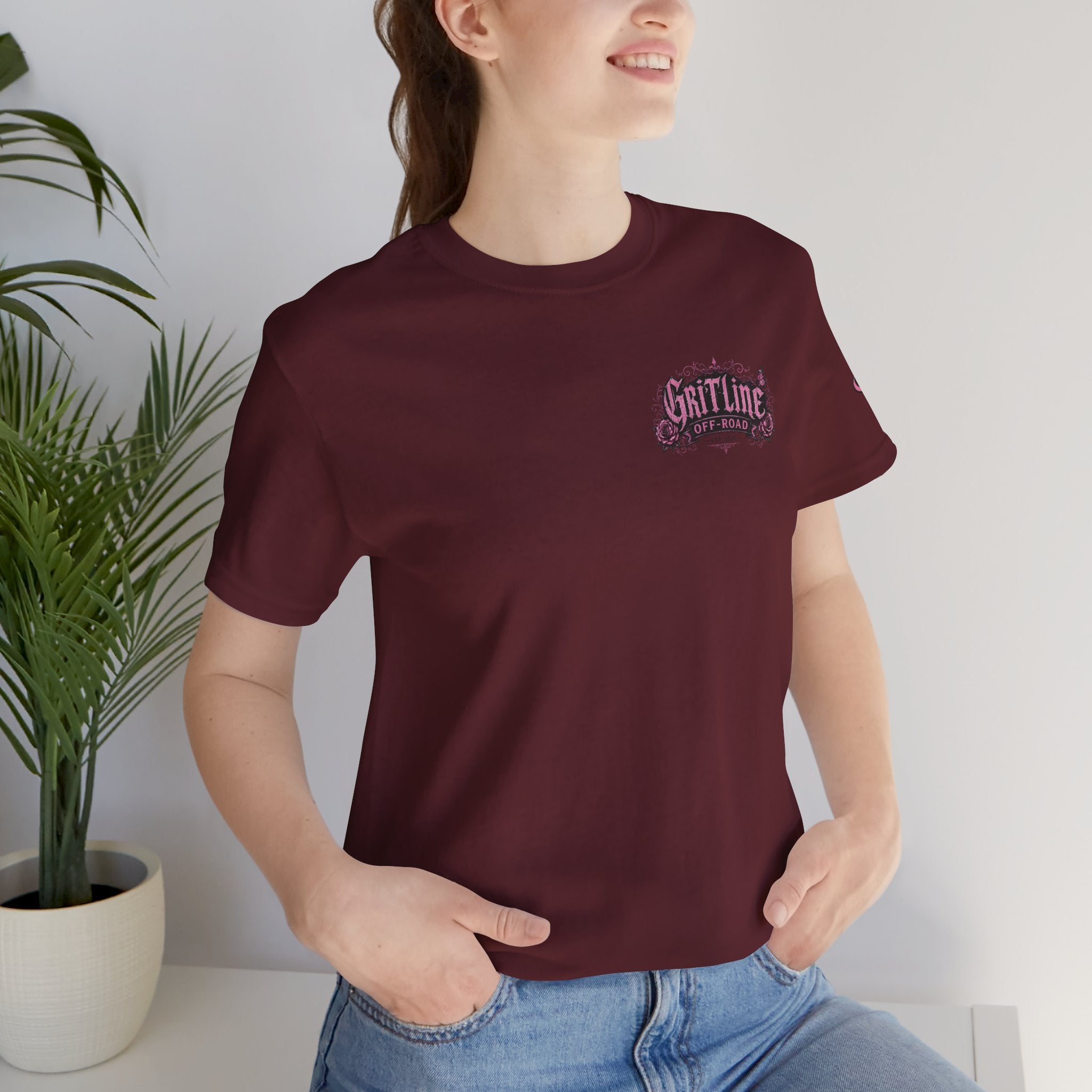 Off-Road Gritline Jeep Tee — Floral Adventure Graphic T-Shirt