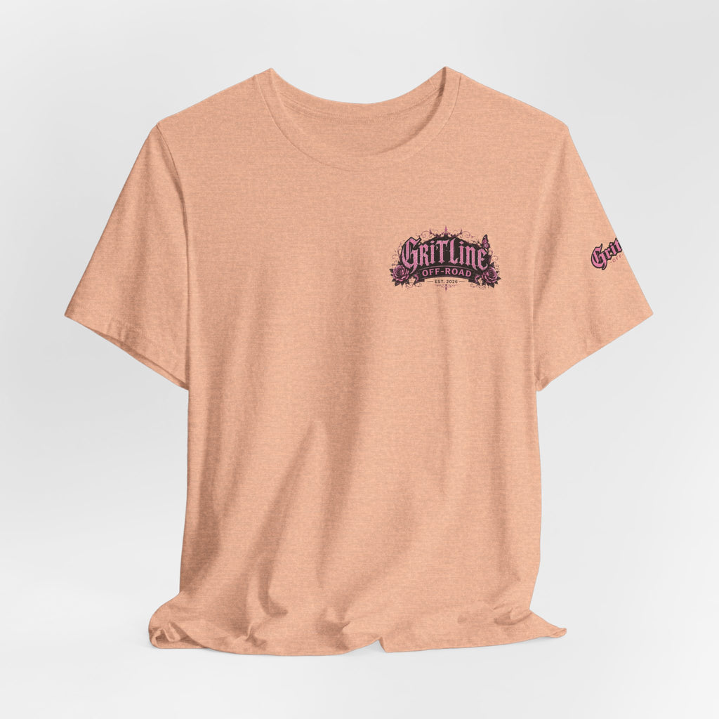 Off-Road Gritline Jeep Tee — Floral Adventure Graphic T-Shirt