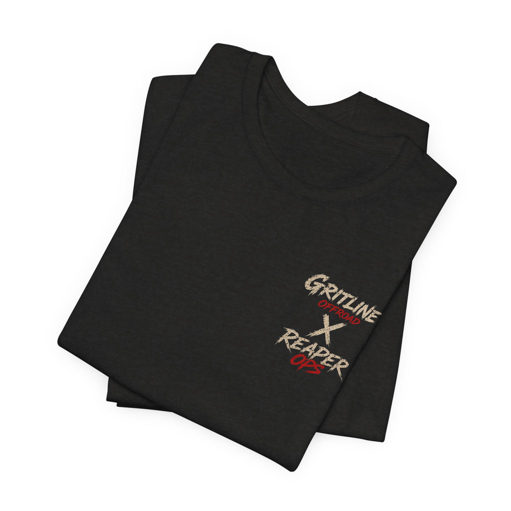 Grim Reaper American Flag T-Shirt — Patriot Skull Tee